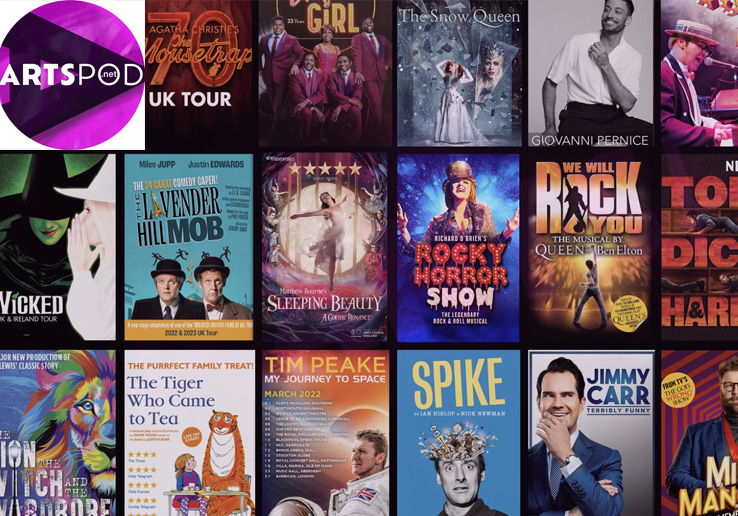 Theatre audience and stage representing online theatre discovery through Artspod